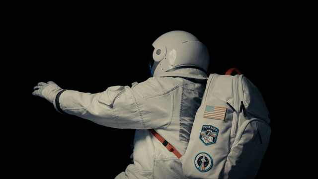 Animated clip: astronaut social video